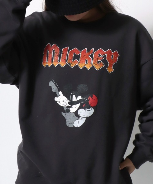 セール】Disney/ディズニー ミッキーマウス オーバーサイズ 裏起毛