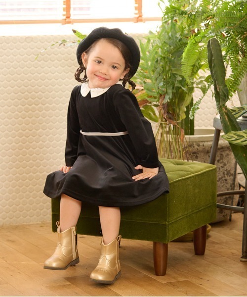 セール】【リンク】ベロアワンピース(キッズ)（ワンピース）｜petit