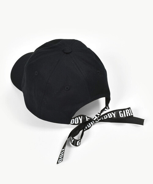 ZIDDY（ジディ）の「【 ニコ☆プチ 掲載 】ロゴリボン刺しゅうキャップ（ハット・キッズ・ベージュ/ブラック・FREE）」の8枚目の写真