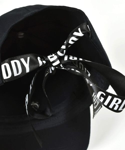 ZIDDY（ジディ）の「【 ニコ☆プチ 掲載 】ロゴリボン刺しゅうキャップ（ハット・キッズ・ベージュ/ブラック・FREE）」の10枚目の写真