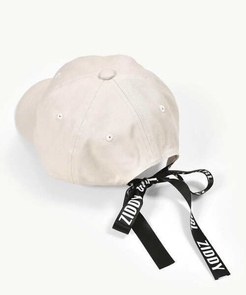 ZIDDY（ジディ）の「【 ニコ☆プチ 掲載 】ロゴリボン刺しゅうキャップ（ハット・キッズ・ベージュ/ブラック・FREE）」の13枚目の写真