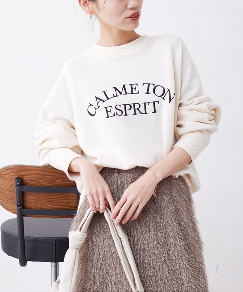 Chez toi（シェトワ）の「スエットライク刺繍ロゴプルオーバー（ニット/セーター・レディース・ブラック/サックスブルー/アイボリー・FREE）」の19枚目の写真