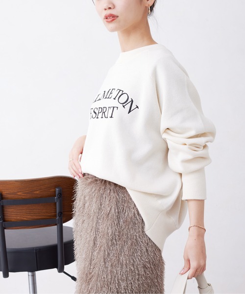 Chez toi（シェトワ）の「スエットライク刺繍ロゴプルオーバー（ニット/セーター・レディース・ブラック/サックスブルー/アイボリー・FREE）」の22枚目の写真