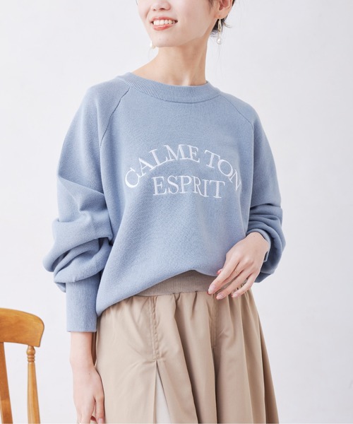 Chez toi（シェトワ）の「スエットライク刺繍ロゴプルオーバー（ニット/セーター・レディース・ブラック/サックスブルー/アイボリー・FREE）」の15枚目の写真