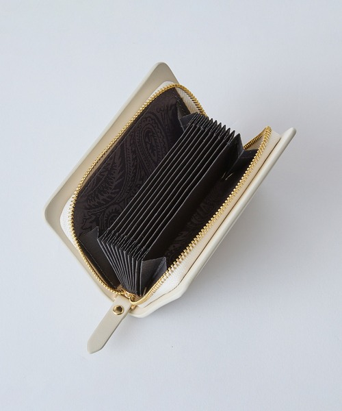 HASHIBAMI（ハシバミ）の「【HASHIBAMI】エイチビー ジャバラカードケース（カードケース・レディース・シルバー/ブラック/グレイッシュベージュ/ブルー/イエロー/ベージュ/ローズ系/ナチュラル・FREE）」の18枚目の写真