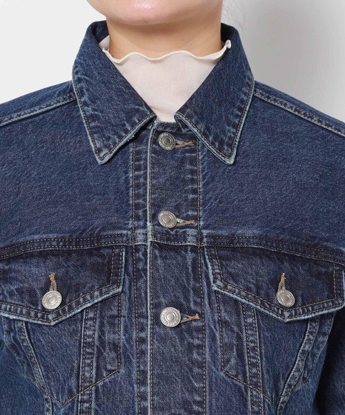 LOWRYS FARM（ローリーズファーム）の「ＣＯＮＥデニムＧジャンショート　989678（その他アウター・レディース・ブルー/ネイビー・FREE）」の12枚目の写真