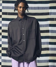 《UNISEX》High Count Wool Prime-Over Shirt/ハイカウントウールプライムオーバーシャツ【MAISON SPECIAL/メゾンスペシャル】■セットアップ対応■