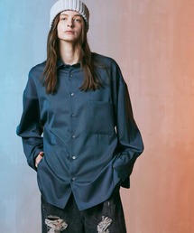 《UNISEX》High Count Wool Prime-Over Shirt/ハイカウントウールプライムオーバーシャツ【MAISON SPECIAL/メゾンスペシャル】■セットアップ対応■