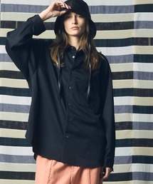 《UNISEX》High Count Wool Prime-Over Shirt/ハイカウントウールプライムオーバーシャツ【MAISON SPECIAL/メゾンスペシャル】■セットアップ対応■