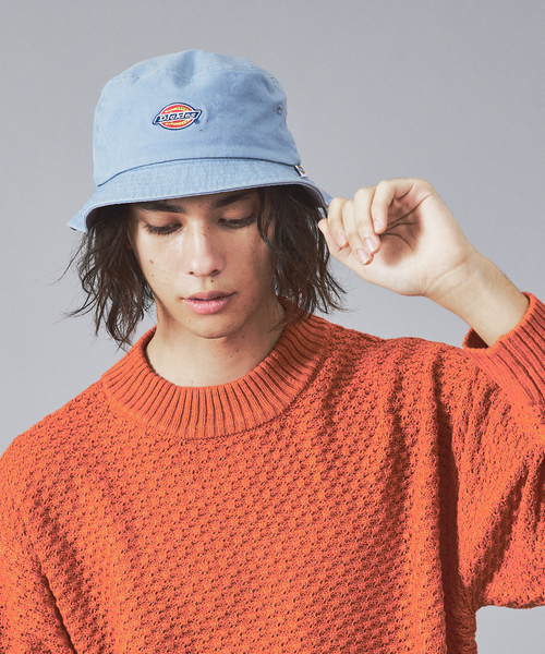 Dickies(ディッキーズ)の「【DICKIES/ディッキーズ】ICON BUCKET HAT/アイコンロゴバケットハット(ハット・メンズ・ベージュ/サックスブルー/オレンジ系その他/ネイビー/モスグリーン/ブラック/オフホワイト・フリー)」の6枚目の写真