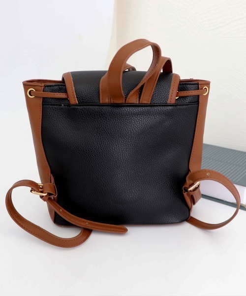 Miniministore（ミニミニストア）の「リュック レディース 通勤 通学 バッグ（バックパック/リュック・レディース・モカ/アイボリー/ブラック/ホワイト×ブラウン・FREE）」の20枚目の写真