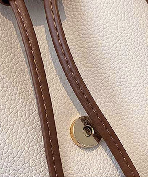 Miniministore（ミニミニストア）の「リュック レディース 通勤 通学 バッグ（バックパック/リュック・レディース・モカ/アイボリー/ブラック/ホワイト×ブラウン・FREE）」の21枚目の写真