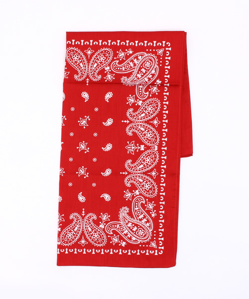 BEAMS BOY(ビームスボーイ)の「BEAMS BOY / コットンサテン 3連バンダナ(バンダナ/スカーフ・レディース・ブラック/レッド/ネイビー・ONE SIZE)」の1枚目の写真