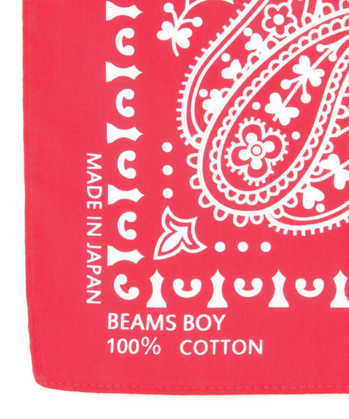 BEAMS BOY(ビームスボーイ)の「BEAMS BOY / コットンサテン 3連バンダナ(バンダナ/スカーフ・レディース・ブラック/レッド/ネイビー・ONE SIZE)」の5枚目の写真