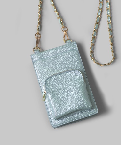 minia（ミニア）の「スマホが入るお財布ショルダー（ショルダーバッグ・レディース・ブラック/ピンク/シルバー/ゴールド/モカ/ホワイト系/グリーン系・FREE）」の5枚目の写真