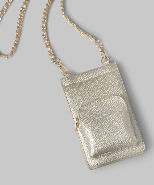 minia（ミニア）の「スマホが入るお財布ショルダー（ショルダーバッグ・レディース・ブラック/ピンク/シルバー/ゴールド/モカ/ホワイト系/グリーン系・FREE）」の12枚目の写真