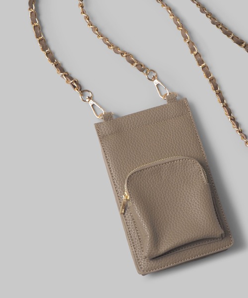 minia（ミニア）の「スマホが入るお財布ショルダー（ショルダーバッグ・レディース・ブラック/ピンク/シルバー/ゴールド/モカ/ホワイト系/グリーン系・FREE）」の14枚目の写真