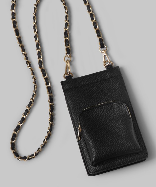 minia（ミニア）の「スマホが入るお財布ショルダー（ショルダーバッグ・レディース・ブラック/ピンク/シルバー/ゴールド/モカ/ホワイト系/グリーン系・FREE）」の15枚目の写真