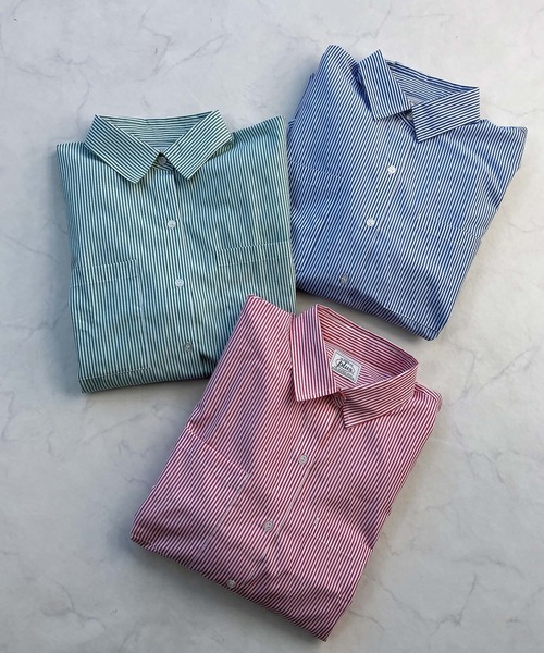 AS KNOW AS plus(アズノゥアズプラス)の「◎ベーシック ビッグシルエット長袖シャツ(シャツ/ブラウス・レディース・ブルー系/グリーン系/ピンク系/オフホワイト/ホワイト系/ライトグレー系/ブラック系/イエロー系/レッド系その他/グリーン系その他/ブルー系その他・FREE)」の12枚目の写真