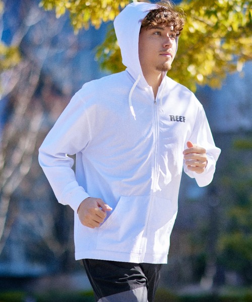 セール】【REEF】HERITAGE LOGO RASH FRONT ZIP HOODIE
