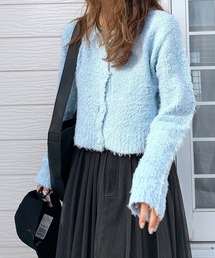 コットンシャギーカーデ