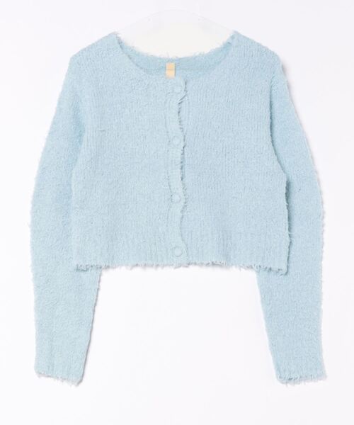 Q（キュー）の「コットンシャギーカーデ（カーディガン/ボレロ・レディース・ピンク/ブラック/ライトブルー・MEDIUM）」の22枚目の写真