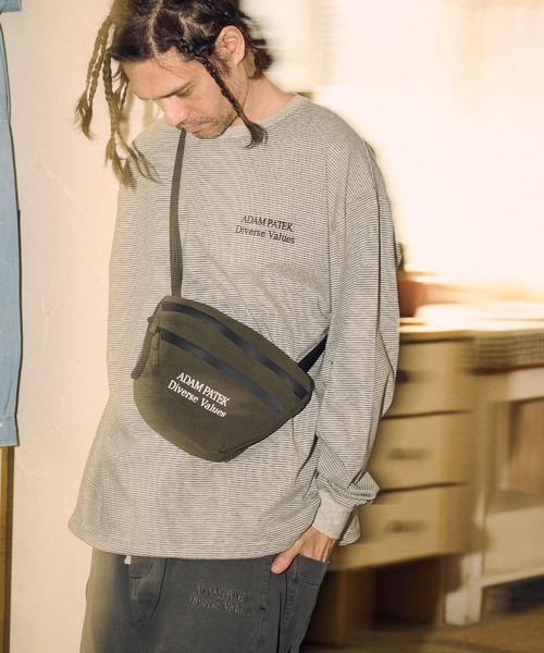 ADAM PATEK(アダムパテック)の「ADAMPATEK/nylon mini shoulder bag/ナイロンミニショルダーバッグ(ショルダーバッグ・メンズ・ブラック/カーキ・FREE)」の7枚目の写真
