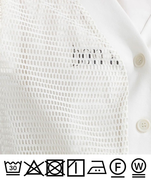 PICCIN（ピッチン）の「メッシュカーディガン（カーディガン/ボレロ・レディース・ブラック/オフホワイト・M）」の18枚目の写真