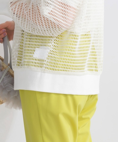 PICCIN（ピッチン）の「メッシュカーディガン（カーディガン/ボレロ・レディース・ブラック/オフホワイト・M）」の17枚目の写真