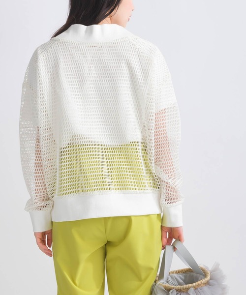 PICCIN（ピッチン）の「メッシュカーディガン（カーディガン/ボレロ・レディース・ブラック/オフホワイト・M）」の22枚目の写真