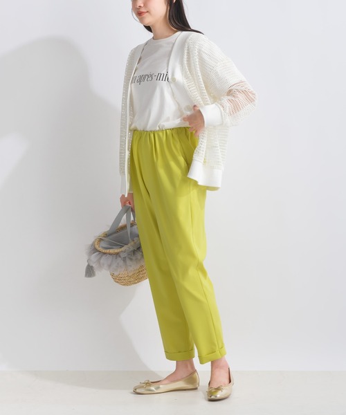 PICCIN（ピッチン）の「メッシュカーディガン（カーディガン/ボレロ・レディース・ブラック/オフホワイト・M）」の6枚目の写真