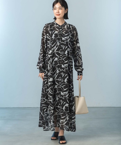 Gready Brilliant(グレディブリリアン)の「キカ柄シアーシャツワンピース(シャツワンピース・レディース・ホワイト系・FREE)」の5枚目の写真