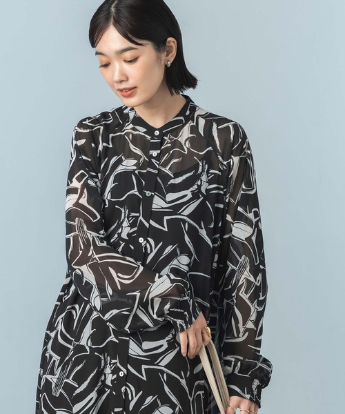 Gready Brilliant(グレディブリリアン)の「キカ柄シアーシャツワンピース(シャツワンピース・レディース・ホワイト系・FREE)」の6枚目の写真