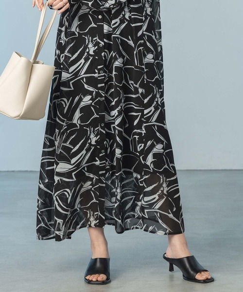 Gready Brilliant(グレディブリリアン)の「キカ柄シアーシャツワンピース(シャツワンピース・レディース・ホワイト系・FREE)」の9枚目の写真