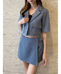 ポケットデザインジャケット（セットアップ可能）