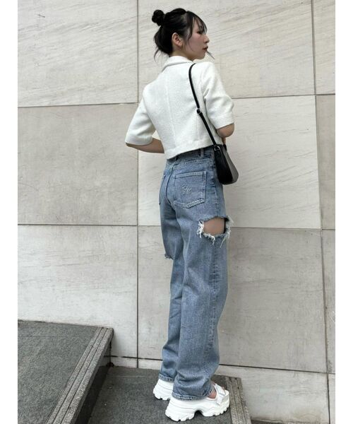 EATME（イートミー）の「ポケットデザインジャケット（セットアップ可能）（テーラードジャケット・レディース・ブラック/オフホワイト/ブルー・FREE）」の20枚目の写真