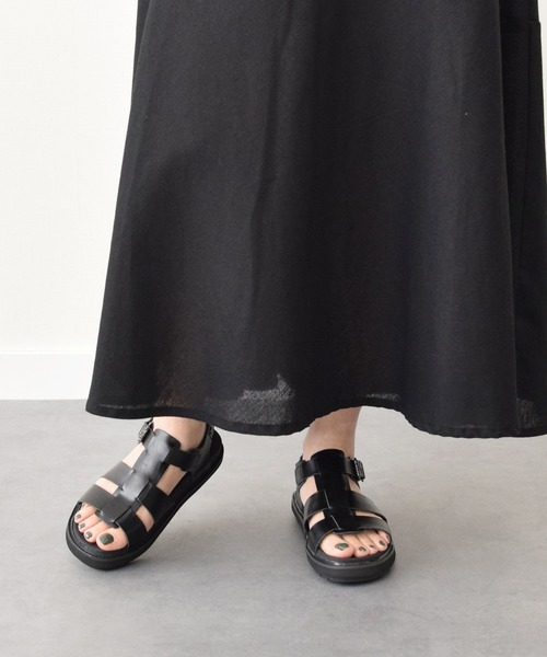 Bussola（ブソラ）の「【bussola】軽量ソールグルカサンダル(945708)（サンダル・レディース・ブラック/ホワイト・35/38/37/36）」の11枚目の写真