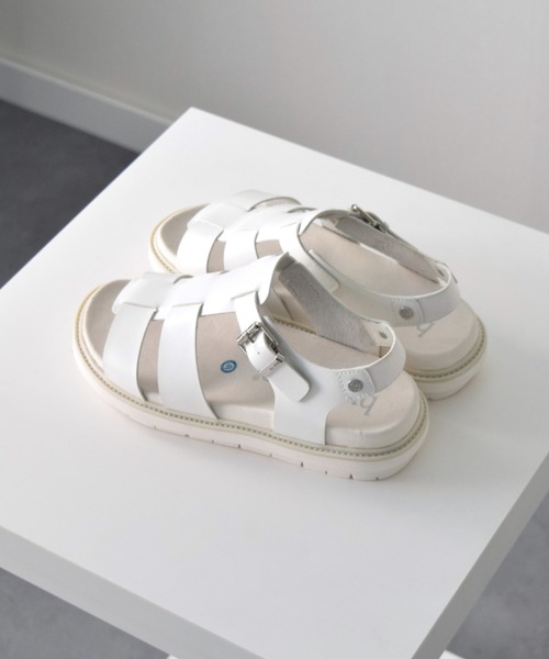 Bussola（ブソラ）の「【bussola】軽量ソールグルカサンダル(945708)（サンダル・レディース・ブラック/ホワイト・35/38/37/36）」の4枚目の写真