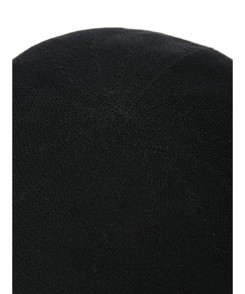 Samansa Mos2（サマンサ モスモス）の「リネン混ベレー帽（ハット・レディース・ベージュ/ブラック・F）」の13枚目の写真