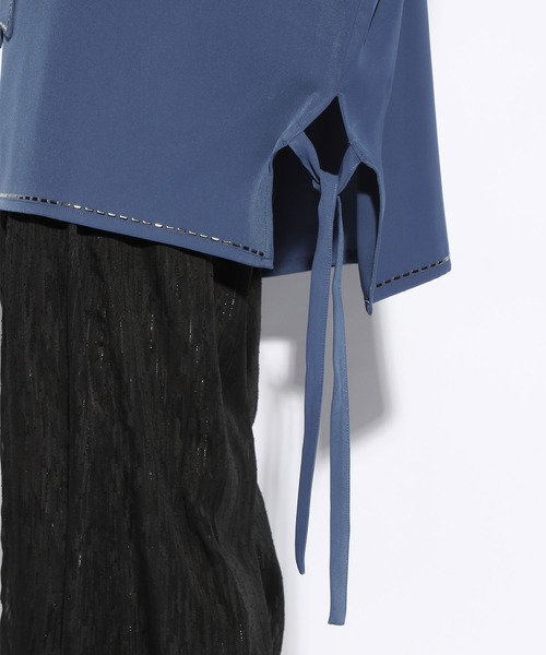 HARE（ハレ）の「シルバーパーツボウタイシャツ(HARE)（シャツ/ブラウス・メンズ・ホワイト/ブルー/ブラック・FREE）」の20枚目の写真