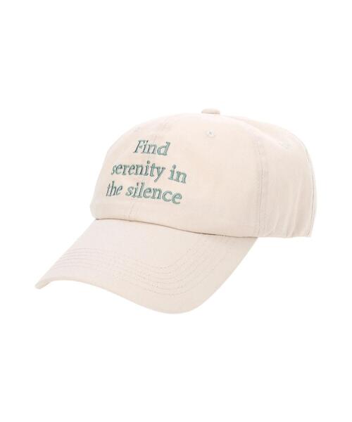 Samansa Mos2 blue（サマンサモスモスブルー）の「刺繍ロゴキャップ（ハット・レディース・ベージュ/キナリ/ブラック・F）」の10枚目の写真