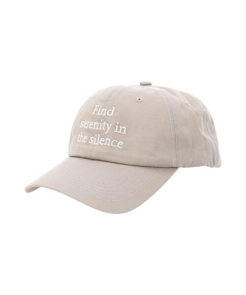 Samansa Mos2 blue（サマンサモスモスブルー）の「刺繍ロゴキャップ（ハット・レディース・ベージュ/キナリ/ブラック・F）」の11枚目の写真