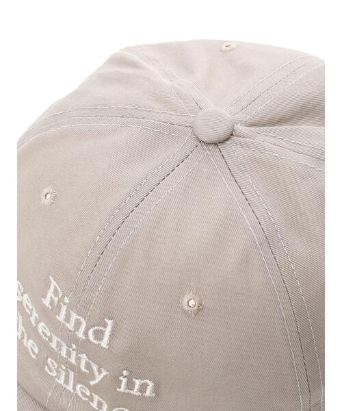 Samansa Mos2 blue（サマンサモスモスブルー）の「刺繍ロゴキャップ（ハット・レディース・ベージュ/キナリ/ブラック・F）」の14枚目の写真