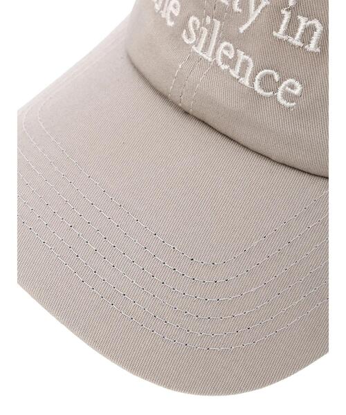 Samansa Mos2 blue（サマンサモスモスブルー）の「刺繍ロゴキャップ（ハット・レディース・ベージュ/キナリ/ブラック・F）」の15枚目の写真