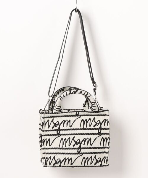 MSGM（エムエスジーエム）の「【NEW】ジャカードロゴ 2Way ショルダーバッグ（ショルダーバッグ・レディース・キナリ・ONE SIZE）」の7枚目の写真