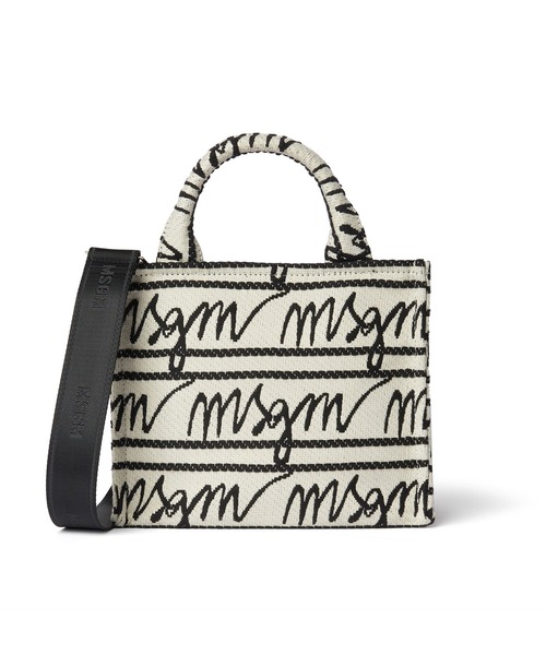 MSGM（エムエスジーエム）の「【NEW】ジャカードロゴ 2Way ショルダーバッグ（ショルダーバッグ・レディース・キナリ・ONE SIZE）」の4枚目の写真