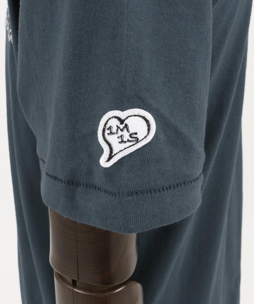 1minute 1second（ワンミニットワンセカンド）の「mt8895- cursive print henley neck cut & sewn Tシャツ（Tシャツ/カットソー・メンズ・ホワイト/ブルー系その他/トップグレー/ブラック・S/M/L/XL）」の20枚目の写真