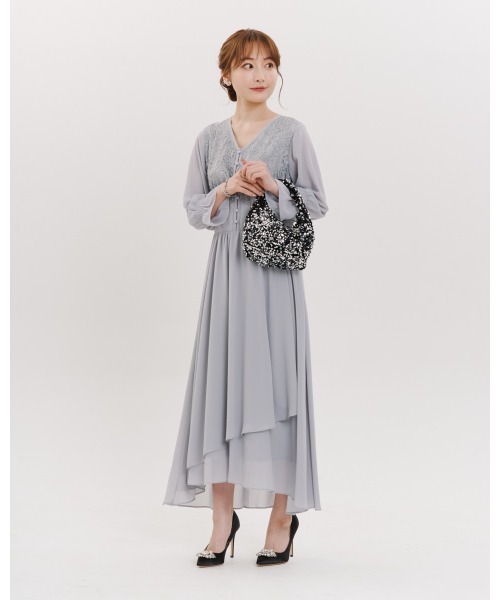 &Robu.(アンドロブ)の「スパンコール2WAYハンドバッグ オケージョン 結婚式 二次会 お呼ばれ(ハンドバッグ・レディース・シルバー/ブラック・FREE)」の5枚目の写真