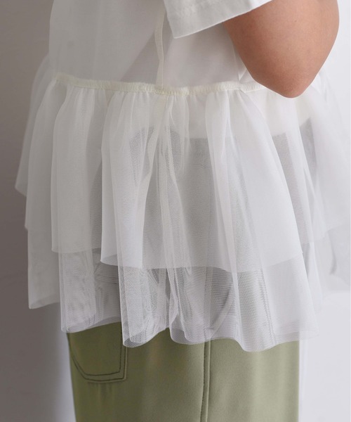 Eimee Law（エイミーロウ）の「【EC限定商品】オーガンジー×チュール2Wayジレ（シャツ/ブラウス・レディース・ライトグレー/アイボリー/ブラック・38）」の17枚目の写真