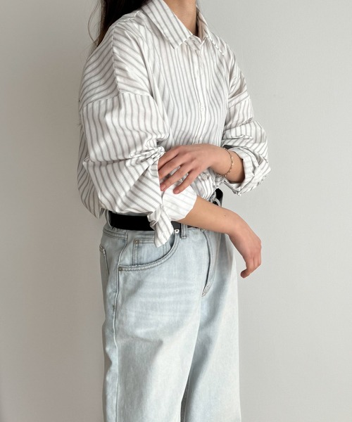 CANAL JEAN Elmar エルマール ストライプシャツSETUP ブルー CANAL JEAN Elmar エルマール ストライプシャツSETUP ブルー